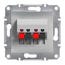 Schneider Electric - SCHNEIDER ELECTRIC EPH5700161 ASFORA ALÜMİNYUM İKİLİ HOPARLÖR PRİZİ 3606480729041