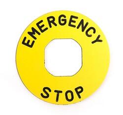 Emas - EMAS ACİL STOP B ETİKET ALÜMİNYUM 60MM BET60A