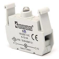 Emas - B SİNYAL KIRMIZI LEDLİ BLK 250 BK