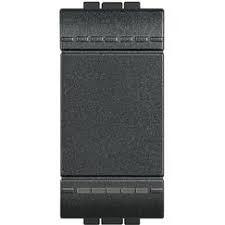 Bticino - LEGRAND BTICINO IŞIKLI PERMÜTATÖR SİYAH 8005543419335