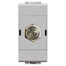 Bticino - LEGRAND BTICINO LIGHT F TİPİ KOAKSİYONEL 1 MODÜL PRİZ 8012199435190