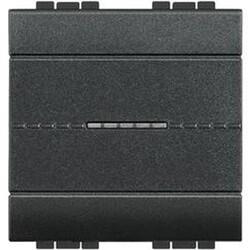 Bticino - LEGRAND BTICINO LL AXİAL ANAHTAR 2 MODÜL 16A ANTRASİT 8005543586136