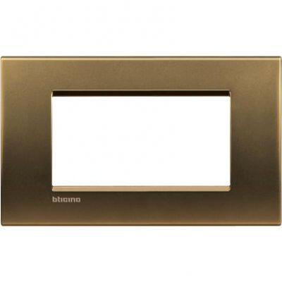 LEGRAND BTICINO LL KARE ÇERÇEVE 4 MODÜL PARLAK BRONZ 8005543424421