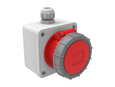 BEMİS BC1-1505-7510 5X16A IP67 DÜZ DUVAR PRİZİ