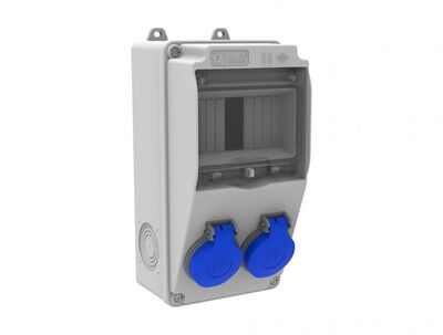 BEMİS BD1-2202-0000 1/16A 220V 2 AD ÖN PRİZLİ V5 KOMBİNASYON KUTUSU