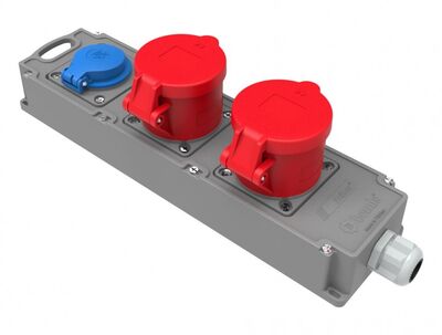 BEMİS BG4-1019-1910 CEE NORM IP44 5/32A 380V 2 AD1/16A 220V 1 AD TRIBOX GRUP PRİZ