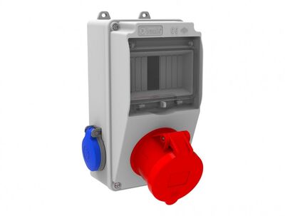 BEMİS BH1-2134-2020 5X32A 380V 1 AD ÖN 1X16A 220V 2 AD YAN V5 KOMBİNASYON KUTUSU HALOGEN FREE