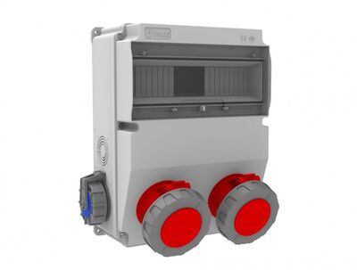 BEMİS BH6-6230-2020 ÖN 2 AD 5X32A 380V YAN 2 AD 1X16A 220V MAKİNE PRİZİ V12 KOMBİNASYON KUTUSU