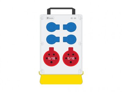 BEMİS BKP-8226-4021 4 AD 220-250V 1/16A 2 AD 380-450V 5/16A PRİZLİ POWERBOX IP44