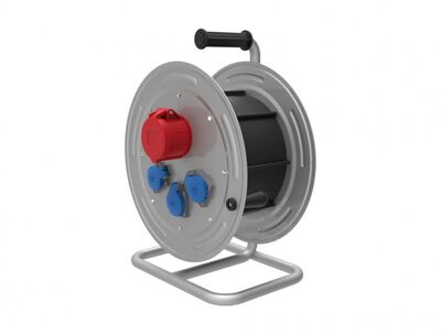 BEMİS BM4-5303-1120 1/16A 220V 3 AD 5/16A 380V 1 AD PRİZLİ METAL MAKARA 5X2,5MM TTR 40M KAPASİTELİ