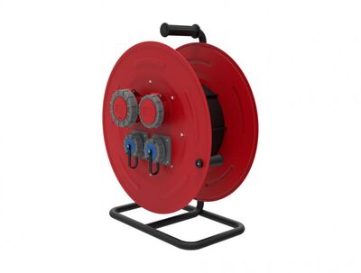 BEMİS BM5-6231-1611 1X16A 2 AD 5X32A + 5X16A 1 AD PRİZLİ 5X2,5 TTR 50M KAP ARABALI MAKARA