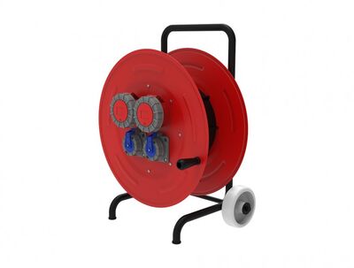 BEMİS BM6-7231-2610 1/16A 220V 2 AD 5/32A 380V 2 AD IP67 PRİZLİ METAL MAKARA 5x2,5MM TTR 100M KAPASİTELİ ARABALI