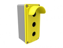 Bemis - BEMİS BT4-3071-0007 ALÜMİNYUM 3'LÜ KORUMALI BUTON KUTUSU IP67