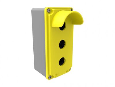 BEMİS BT4-3071-0007 ALÜMİNYUM 3'LÜ KORUMALI BUTON KUTUSU IP67