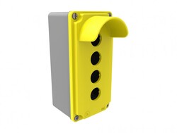 Bemis - BEMİS BT4-3071-0017 ALÜMİNYUM 4'LÜ KORUMALI BUTON KUTUSU IP67