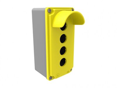 BEMİS BT4-3071-0017 ALÜMİNYUM 4'LÜ KORUMALI BUTON KUTUSU IP67
