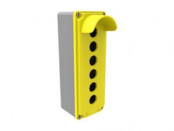 Bemis - BEMİS BT4-4071-0017 ALÜMİNYUM 6'LI KORUMALI BUTON KUTUSU IP67