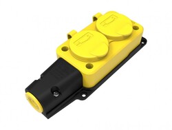 Bemis - BEMİS BV3-1402-3612 220V-250V SARI İKİLİ GRUP PRİZ IP54 Bemis - BEMİS BV3-1402-3612 220V-250V SARI İKİLİ GRUP PRİZ IP54