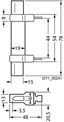 SIEMENS BOY 000, 00 NH-BIÇAKLI SİGORTA İÇİN YALITIMLI GEÇİŞ ÇUBUĞU 4001869020365 - Thumbnail