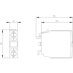 SIEMENS KONTAK BLOK ÜST S0-3 1NC CCLAMP 4011209281363 - Thumbnail