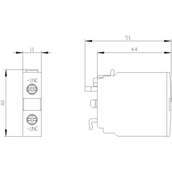 SIEMENS KONTAK BLOK ÜST S0-3 1NC VİDALI 4011209281639 - Thumbnail