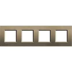 Bticino - BTICINO LNA4802M4SQ KARE KAPAK PLAKASI 4X2 MODÜLLER ÇERÇEVE