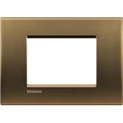 Bticino - BTICINO LNA4803BZ KARE KAPAK PLAKASI 3 MODÜL ÇERÇEVE