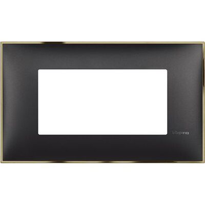 BTİCİNO R4804BD CLASSİA SERİSİ 4M SİYAH ALTIN POLİMER PLASTİK ÇERÇEVE 8005543638637