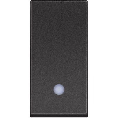 BTİCİNO RG4004L CLASSİA SERİSİ VİDALI BAĞLANTI 1M SİYAH IŞIKLI PERMÜTATÖR 10A 250V 8005543632659