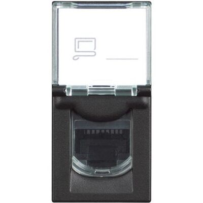 BTİCİNO RG4279C6 CLASSİA SERİSİ ALETSİZ 1M SİYAH DATA PRİZİ CAT6 UTP 8005543634462