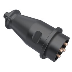 Byes - BYES-BY10-205 3/32A. 380V DÜZ FİŞ SİYAH