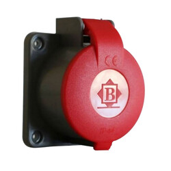 Byes - BYES BY10-207 3X32A 380-415V KAUÇUK TRİFAZE MAKİNE PRİZİ