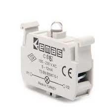 Emas - EMAS C SİNYAL YEŞİL BUTON LEDLİ 12-30V CK9