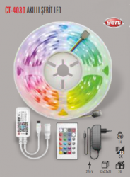 Cata - CATA AKILLI KUMANDALI RGB ŞERİT LED (5 METRE) CT-4030