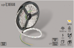 Cata - CATA İÇ MEKAN AMBER RENK ŞERİT LED (5 METRE) CT-4485