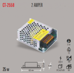 Cata - CATA LED TRAFO 2 AMPER (İÇ MEKAN) CT-2558 Cata - CATA LED TRAFO 2 AMPER (İÇ MEKAN) CT-2558