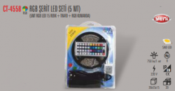 Cata - CATA RBG ŞERİT LED (15 RENK) ADAPTÖR VE KUMANDA (5 METRE) CT-4558