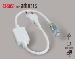 CATA ŞERİT LED FİŞİ (3 ÇİPLİ) CT-5050