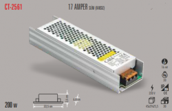 Cata - CATA SLİM LED TRAFO 17 AMPER (İÇ MEKAN) CT-2561