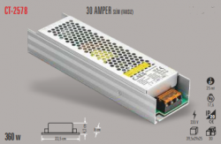 Cata - CATA SLİM LED TRAFO 30 AMPER (İÇ MEKAN) CT-2578