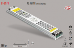 Cata - CATA SLİM LED TRAFO 40 AMPER (İÇ MEKAN) CT-2571