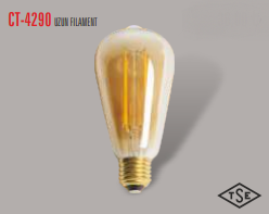 CATA UZUN FLAMENT 2700K SARI IŞIK E27 RUSTİK AMPÜL CT-4290