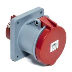 TP Electric - TP ELECTRIC CEE 4X63A IP44 KAPAKLI MAKİNA PRİZİ DÜZ 8693151331080