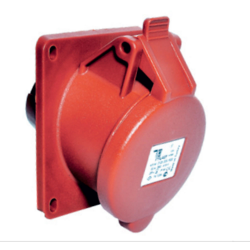 TP Electric - TP ELECTRIC YAYLI KAPAKLI EĞİK MAKİNA PRİZİ CEE 5X16A IP44 8693151305081