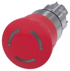 Siemens - SIEMENS ÇEVİR-KUR IŞIKLI 40MM ACİL STOP MANTAR BUTON SİRİUS ACT METAL 4011209973015