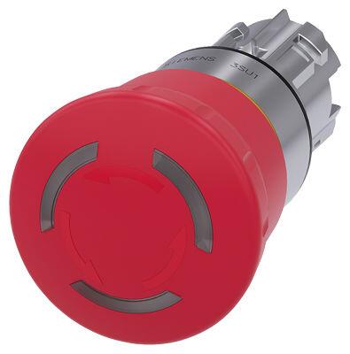 SIEMENS ÇEVİR-KUR IŞIKLI 40MM ACİL STOP MANTAR BUTON SİRİUS ACT METAL 4011209973015