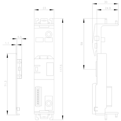 SIEMENS CİHAZ SONLANDIRMA KONNEKTÖRÜ 22,5MM 4011209913424