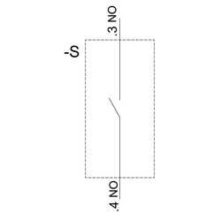 SIEMENS CONTACT MODULE WITH 1 CONTACT ELEMENT 1NO SPRING-TYPE TERMINAL FOR FRONT PLATE MOUNTING 4011209950894 - Thumbnail