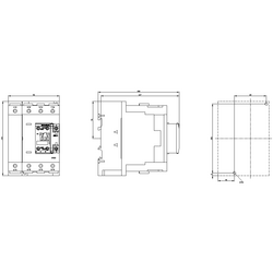 SIEMENS DÖRT KUTUPLU SIRIUS KONTAKTÖR AC 230V BOBİNLİ 105 KW 160A 4047621023328 - Thumbnail