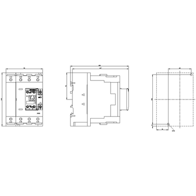 SIEMENS DÖRT KUTUPLU SIRIUS KONTAKTÖR AC 230V BOBİNLİ 105 KW 160A 4047621023328